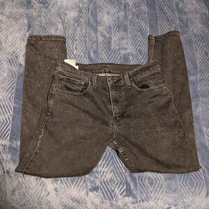 Levi's 512 31x30 slim taper stretch black grey stone acid washed denim jeans